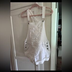 Stylish White  One Piece Overalls